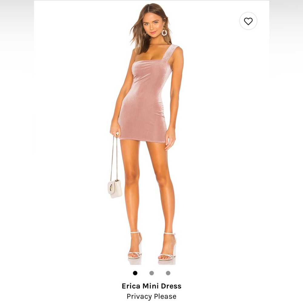 Corduroy nude pink mini dress